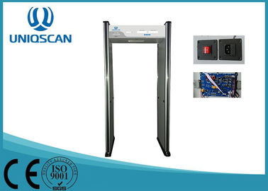 Infrared Sensitivity Security Metal Detectors , 6 Zone Metal Detector Security Gate